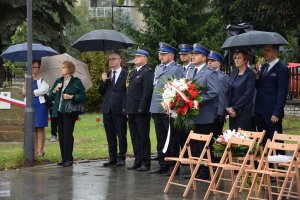 Dąb Pamięci asp. Ludwika Chudzika posadzony w Makowie Podhalańskim