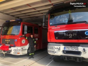 Piotr Pilot druh Młodzieżowych Drużyn Pożarniczych w Ochotniczej Straży Pożarnej „Florian” w Strzybnicy