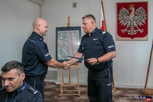 Spotkanie Komendanta Lacha z policjantami pełniącymi służbę za granicą