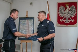 Spotkanie Komendanta Lacha z policjantami pełniącymi służbę za granicą