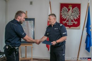 Spotkanie Komendanta Lacha z policjantami pełniącymi służbę za granicą