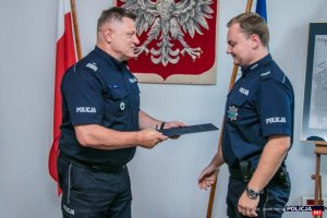 Spotkanie Komendanta Lacha z policjantami pełniącymi służbę za granicą