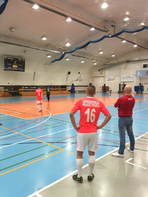 Reprezentacja Policji - mecz z pierwszoligową drużyną futsalową AZS