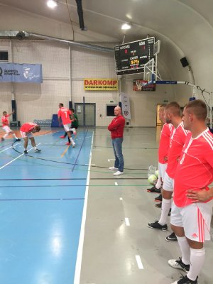 Reprezentacja Policji - mecz z pierwszoligową drużyną futsalową AZS