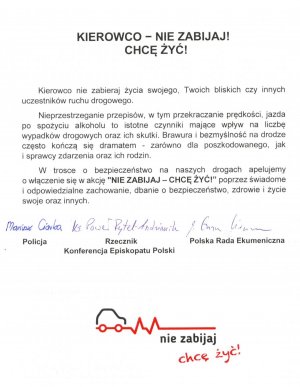 &quot;Nie Zabijaj - Chcę Żyć!&quot;