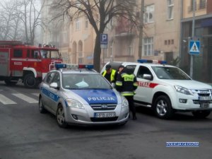 policjanci wspólnie z innymi służbami zabezpieczali akcję jego usuwania niewybuchu