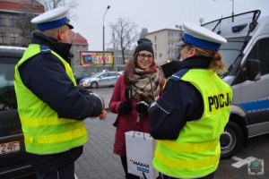 akcja rozdawania odblasków