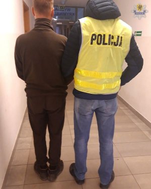 zatrzymany z policjantem