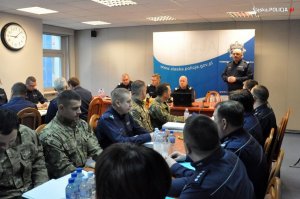 Odprawa służbowa kierownictwa Policji przed szczytem klimatycznym