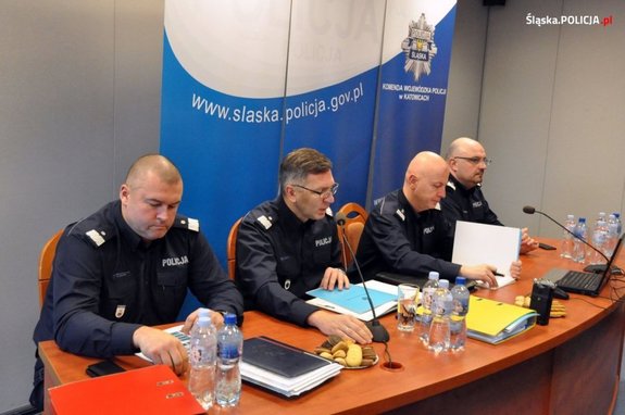 Odprawa służbowa kierownictwa Policji przed szczytem klimatycznym