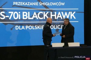 Przekazanie śmigłowców Black Hawk polskiej Policji