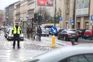 Policjanci z całego kraju dbają również w Krakowie o bezpieczeństwo i porządek publiczny podczas COP24