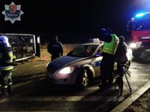 Wypadek na drodze K-3. Policja apeluje o rozwagę i ostrożność na drogach