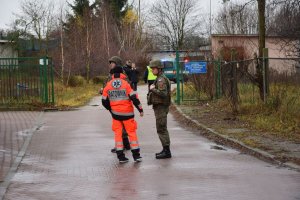 Policjanci wspólnie z innymi służbami zabezpieczali akcję usuwania groźnego niewybuchu z okresu II wojny światowej