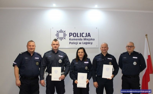 Policyjni sportowcy wyróżnieni przez Komendanta Miejskiego Policji w Legnicy
