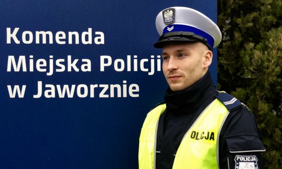 policjant z jaworznickiej drogówki