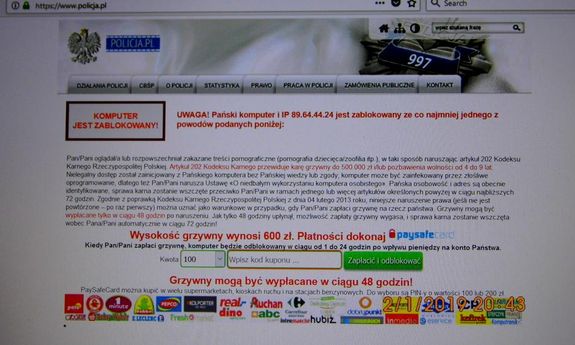 przykład oszustwa internetowego