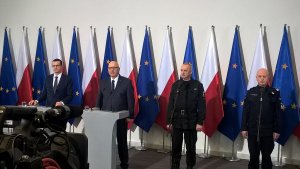 Konferencja prasowa w związku z tragicznym zdarzeniem w Koszalinie