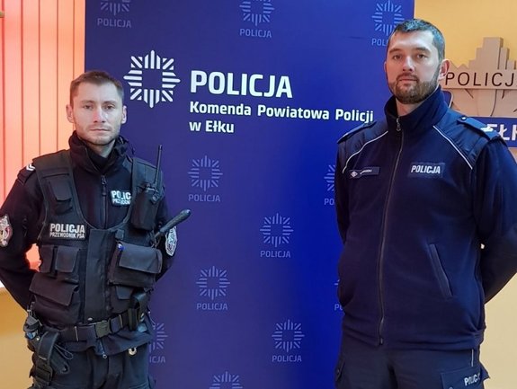 Policjanci z komendy w Ełku