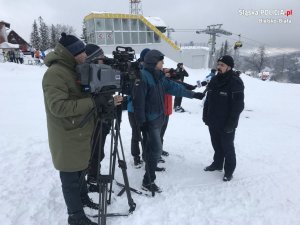 Policyjne patrole narciarskie na stokach Podbeskidzia