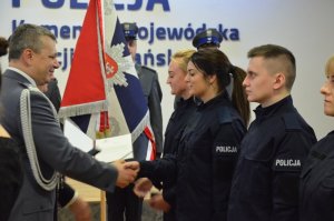 Ślubowanie nowo przyjętych policjantów na Pomorzu