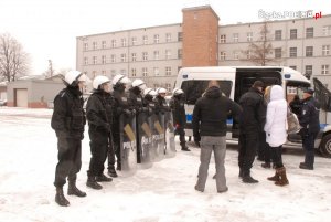 Węgierscy policjanci w katowickim oddziale prewencji