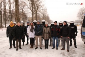 Węgierscy policjanci w katowickim oddziale prewencji