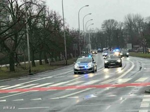 Policjanci zabezpieczali konferencję dotyczącą Bliskiego Wschodu