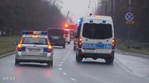 Policjanci zabezpieczali konferencję dotyczącą Bliskiego Wschodu