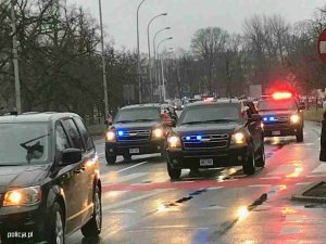 Policjanci zabezpieczali konferencję dotyczącą Bliskiego Wschodu