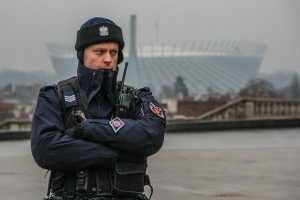Policjanci zabezpieczali konferencję dotyczącą Bliskiego Wschodu