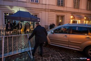 Policjanci zabezpieczali konferencję dotyczącą Bliskiego Wschodu