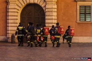 Policjanci zabezpieczali konferencję dotyczącą Bliskiego Wschodu