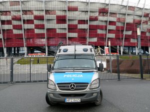 Policjanci zabezpieczali konferencję dotyczącą Bliskiego Wschodu