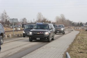 Policjanci zabezpieczali pobyt Wiceprezydenta Stanów Zjednoczonych Ameryki w Małopolsce