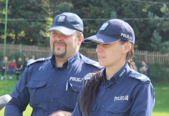 sierż. szt. Sebastian Stalmach i sierż. szt. Dominika Lachendro - Sucha Beskidzka