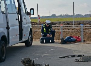 służby ratownicze podczas ćwiczeń