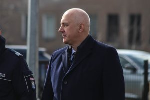 Wizyta Ministra Spraw Wewnętrznych i Administracji w Komisariacie Policji w Żabnie