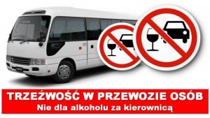 trzeźwość w przewozie osób - nie dla alkoholu za kierownicą