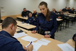 Kursanci ze Szkoły Policji w Pile pełnią służby w Bydgoszczy