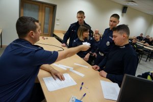 Kursanci ze Szkoły Policji w Pile pełnią służby w Bydgoszczy