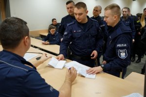 Kursanci ze Szkoły Policji w Pile pełnią służby w Bydgoszczy