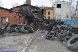 zatrzymany przez policjantów podpalacz