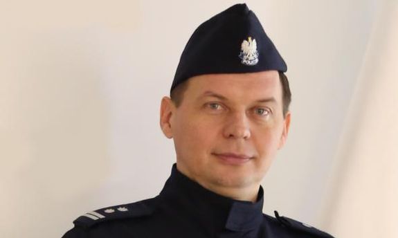 Mł. insp. Robert Górka z Komendy Wojewódzkiej Policji w Krakowie