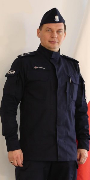 Mł. insp. Robert Górka z Komendy Wojewódzkiej Policji w Krakowie