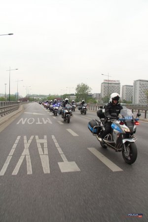 kolejny etap przejazdu motocyklistów