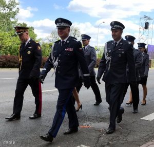 Komendant Główny Policji podczas defilady