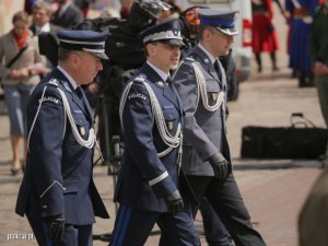 Komendant Stołeczny Policji podczas uroczystości