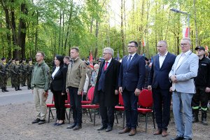 Minister Błaszczak podczas obchodów
