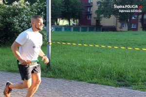 jeden z zawodników w trakcie biegu